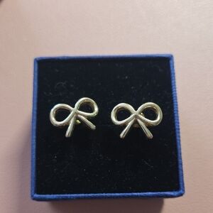 Gold Bow Earrings